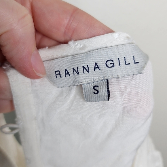 Anthropologie Ranna Gill White Basilia Tunic Dress S - Picture 6 of 8